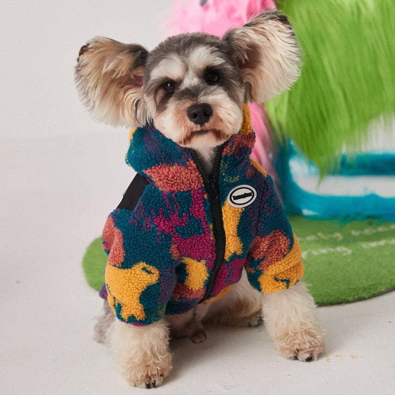 Autumn And Winter Camouflage Thick Dog Clothes For Small And Medium-Sized Pets