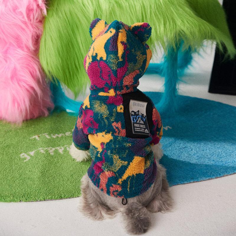 Autumn And Winter Camouflage Thick Dog Clothes For Small And Medium-Sized Pets